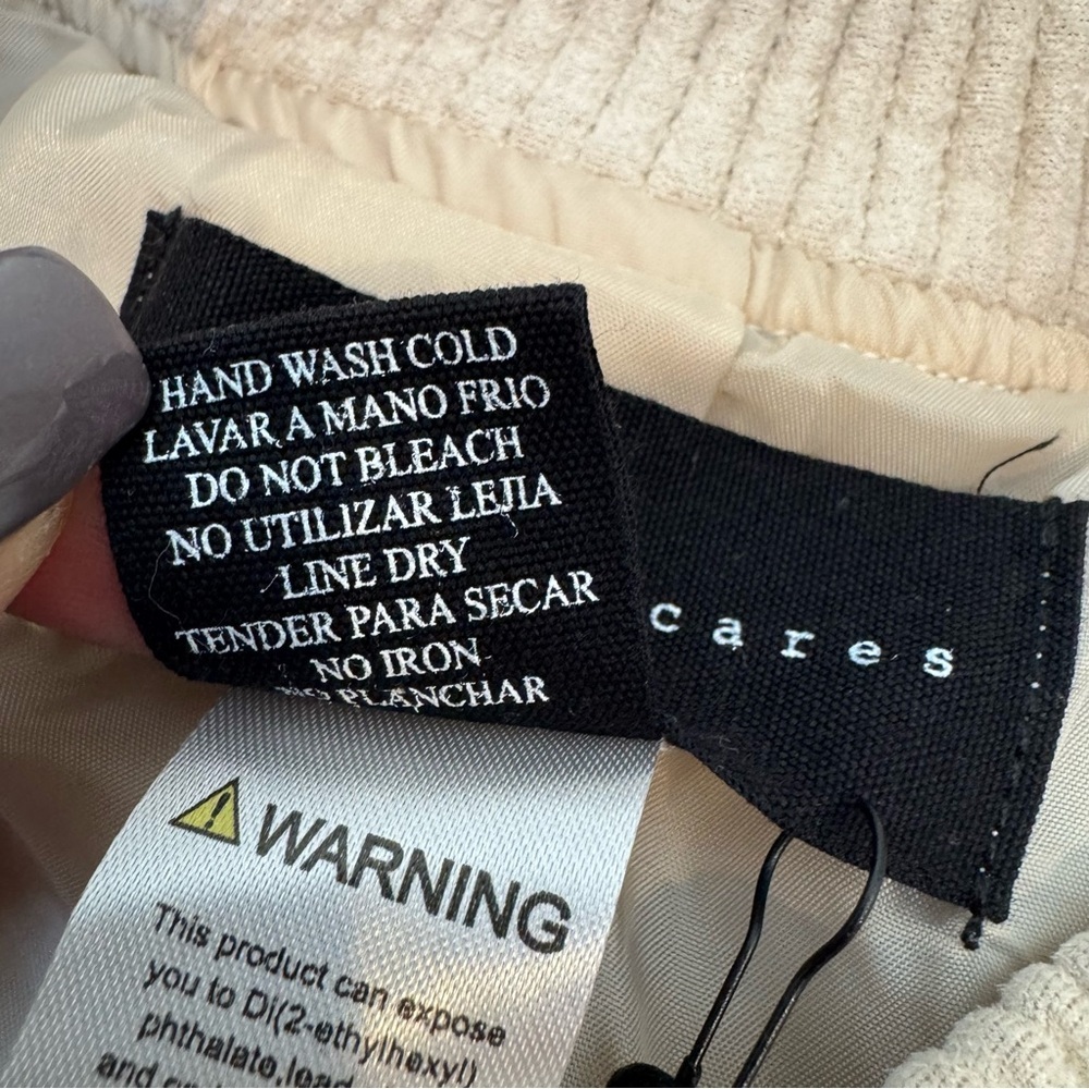 Know one cares bomber jacket Nordstrom size L - Picture 7 of 9